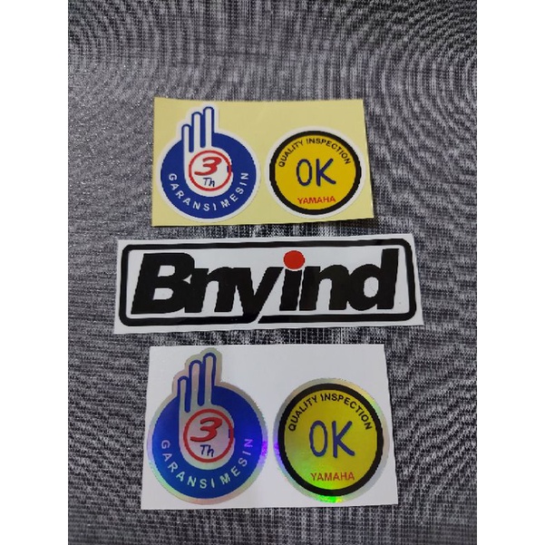 STICKER GARANSI OK YAMAHA