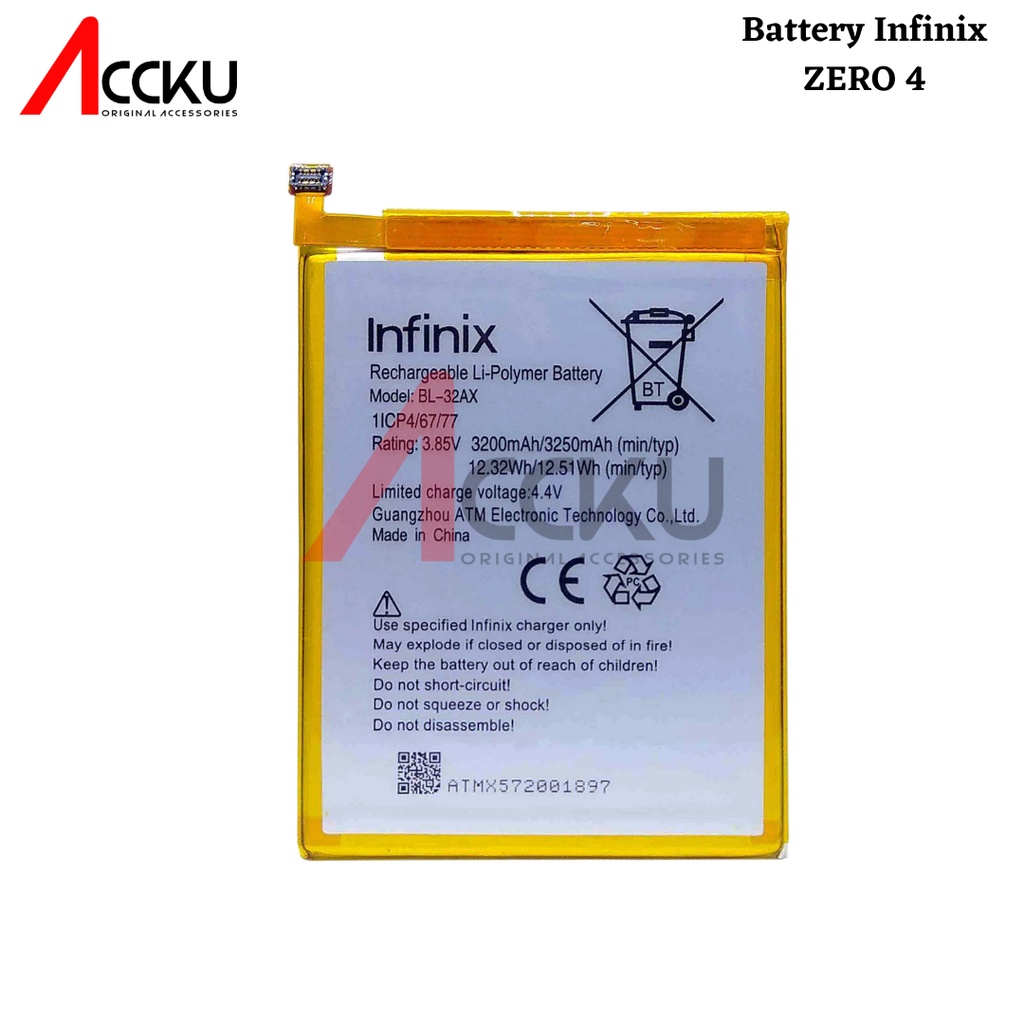 Baterai infinix ZERO 4 battery infinix ZERO4 battery infinix BL-32AX