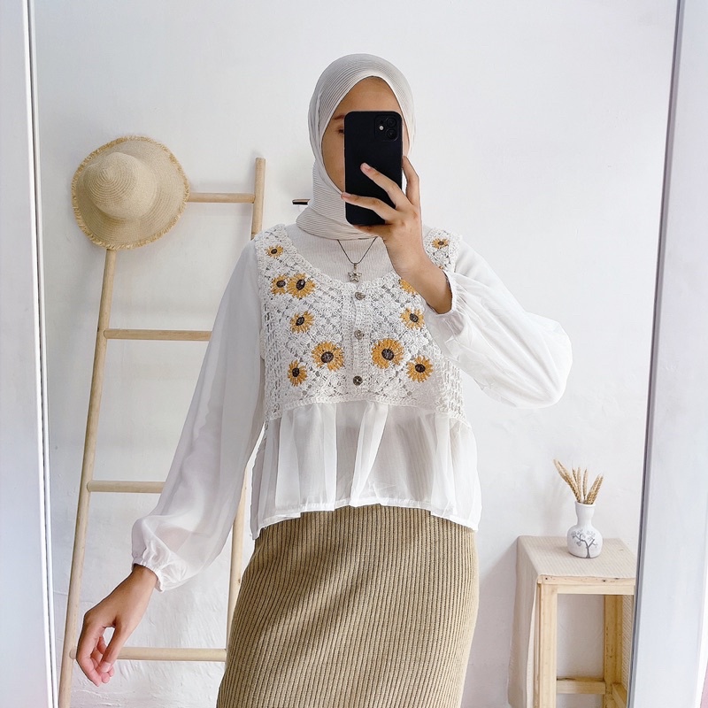 JENNY KOREAN TOP KNIT BLOUSE / DISELO OFFICIAL