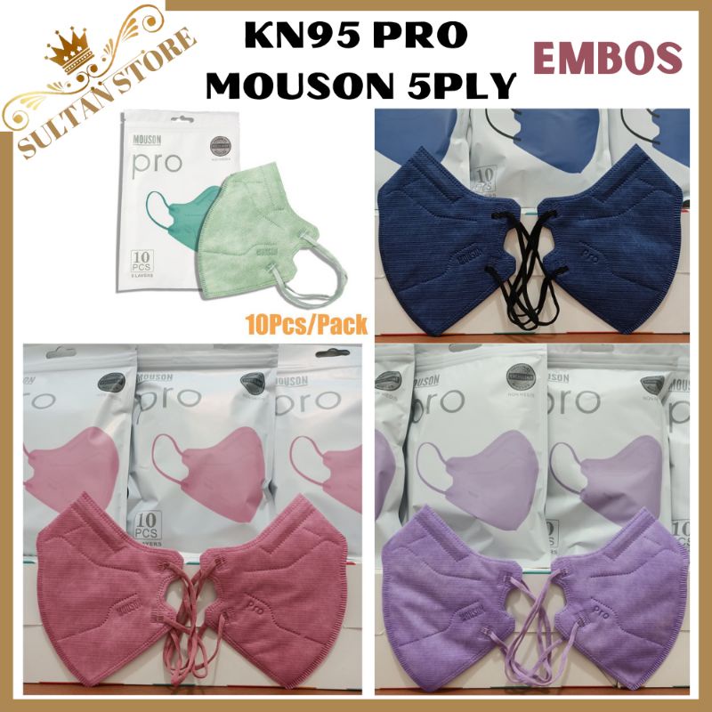 Masker Kn95 pro mouson protective mask warna Masker kn95 pro we mask medis warna hitam putih