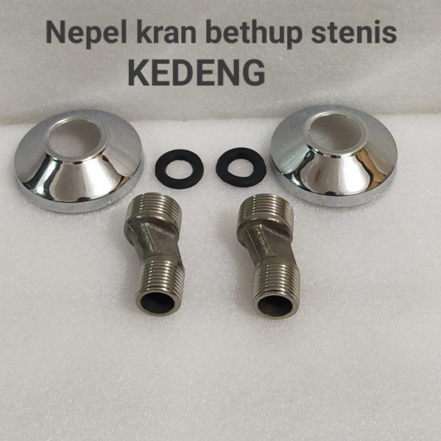 NEPAL FITTING KRAN BATHUB BAHAN SS 304 1/2 INCH MERK KEDENG