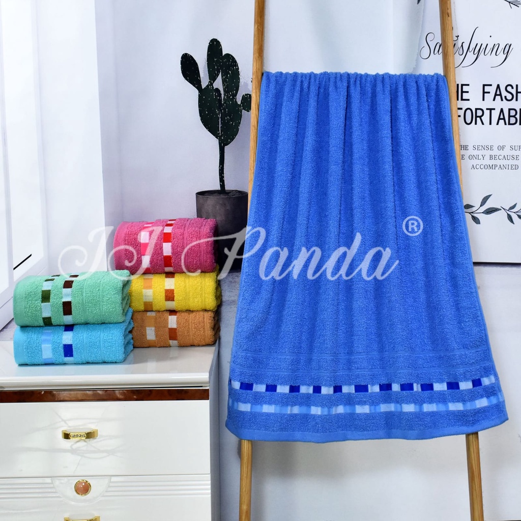 HANDUK MANDI DEWASA JUMBO POLOS BAHAN KATUN MENYERAP AIR LEBIH CEPAT UKURAN 70X140CM