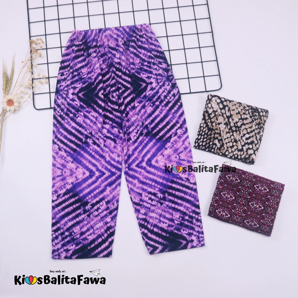 (Motif) Legging Aldys uk 9-10 Tahun / Leging Anak Perempuan Grosir Celana Panjang Cewek Batik Bunga