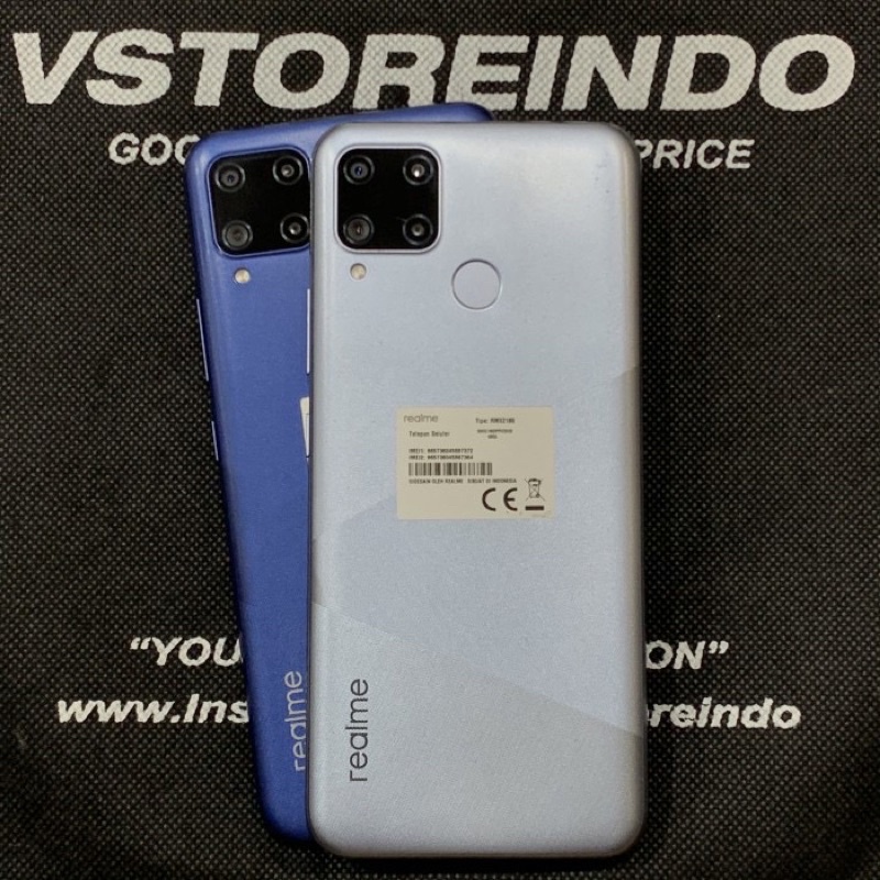 Realme C15 3/64 | 4/64 | 4/128 GB Ex Resmi Realme Indonesia Second Bekas Seken Ori Ex Pemakaian Good