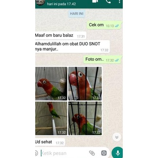 Serbuuuu.. DUO SNOT COMBINE -> Obat snot/patek untuk segala jenis burung