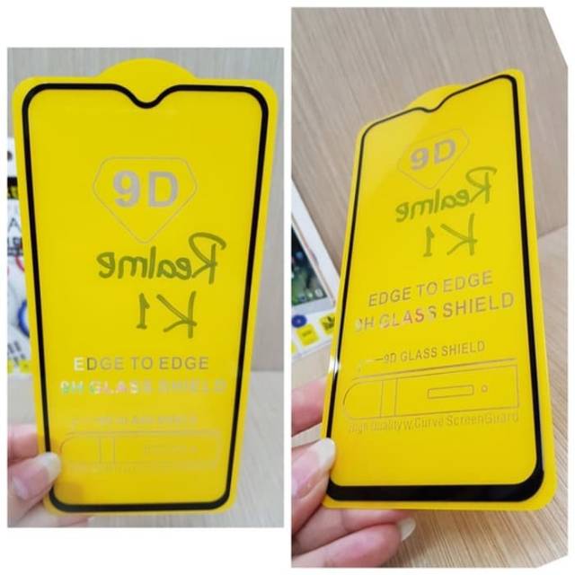 TEMPERED GLASS FULL LEM 6D REALME K1 NEW