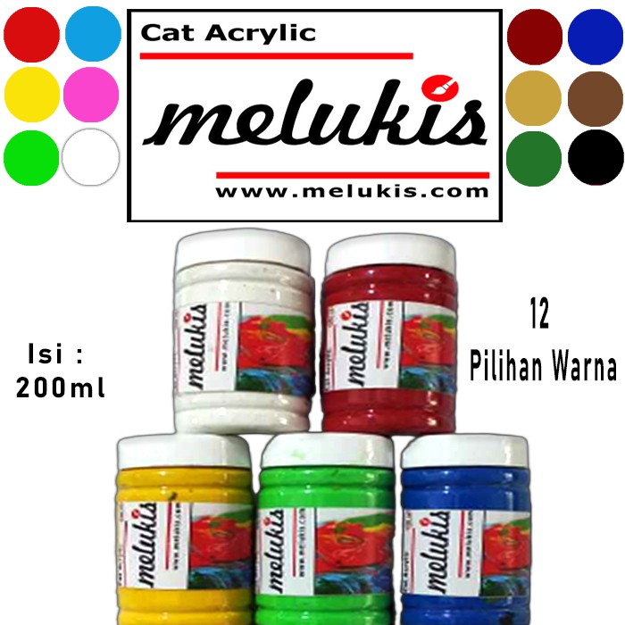 

Cat Lukis Acrylic Melukis 200 ml - B