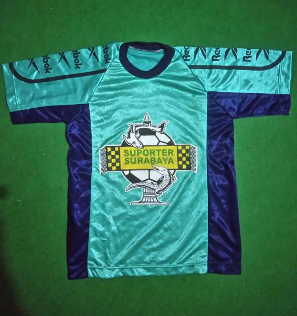 Jersey Suporter Surabaya Retro Mr. Green Bonek Persebaya Lawas Tahun 1980 Hijau