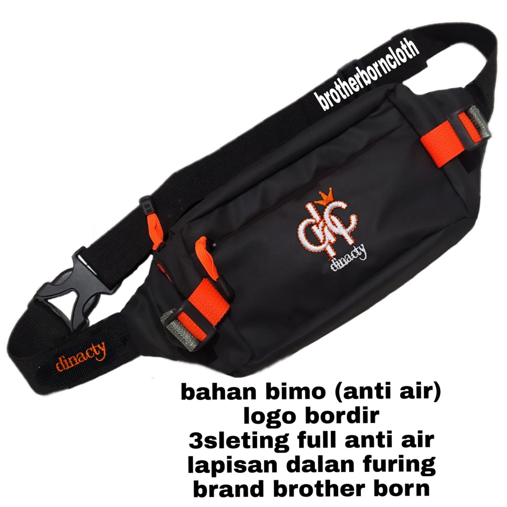 BROTHER BORN WAISTBAG PRIA GAUL MODEL KOTAK SLIM BAHAN BIMO TAHAN AIR