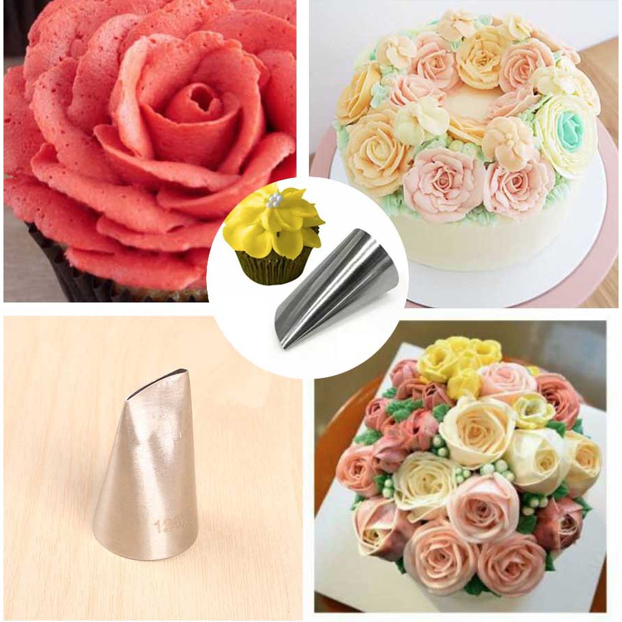 Spuit mawar no 124K spuit rose kelopak besar produk impor dekorasi kue ulang tahun wedding cake