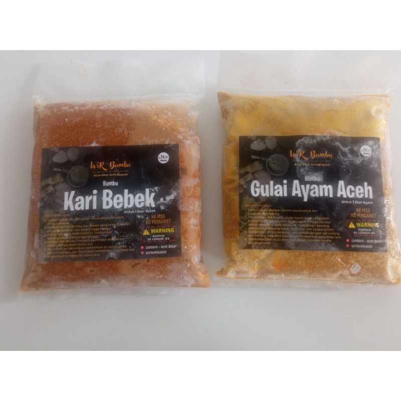 Bumbu Basah WIR Khas Aceh Besar | Gulai Ayam | Gulai Bebek | Kuah Beulangong sapi atau Kambing 500 g