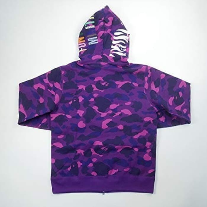 Bape Color Camo Tiger Full Zip Hoodie - 100% Original A Bathing Ape - L