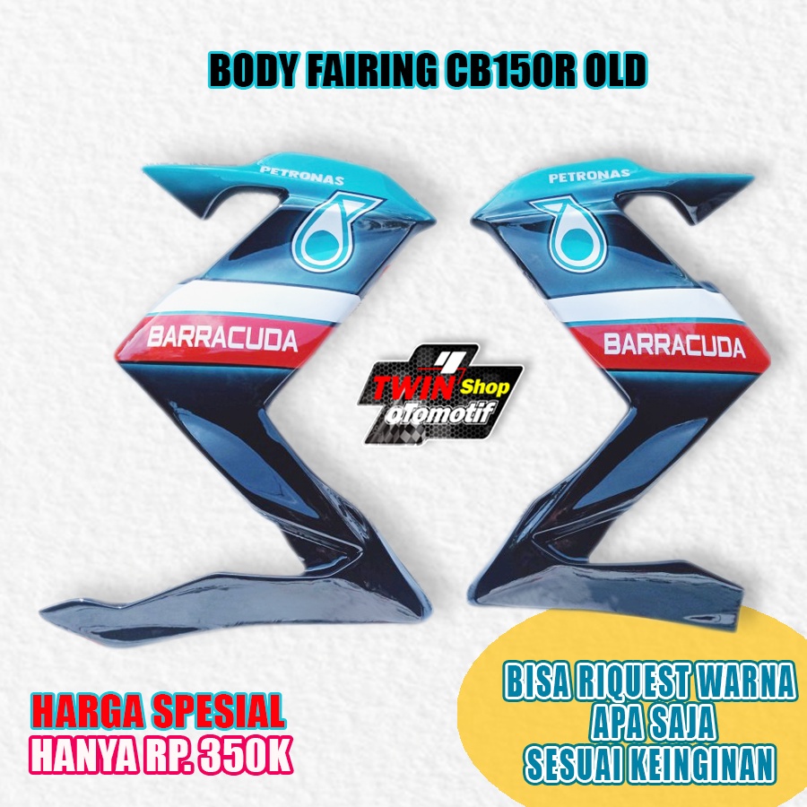 FAIRING CB 150R OLD SAYAP CB150R OLD BODY CB150R MOTIF BARRACUDA, HALF FAIRING CB150R OLD, body cb 1