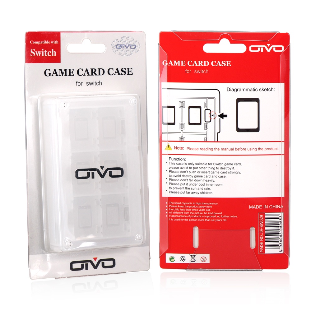 OIVO Nintendo Switch Game Card Case 24 in 1 Storage Box Holder Game