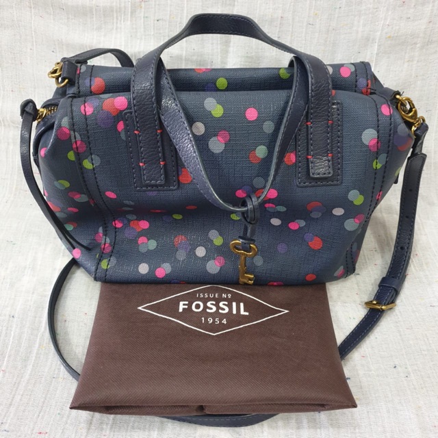 Tas Fossil Emma Satchel Polka