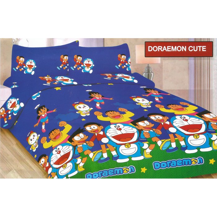 Sprei Bonita Uk.180 X 200 Motif Doraemon Cute  best quality