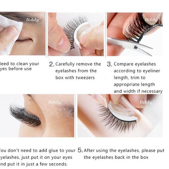 [DISCOUNT NI999] MAGIC NO GLUE EYELASHES/Bulu Mata Palsu 3D Tanpa Lem Liddy Eyelash Fake Eyelashes K