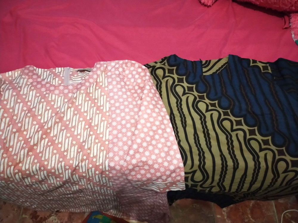 Ada Jumbo Xxxxxl Ld 120 Tunik Seling Soft Andjani Tunic Batik Seragam Kantor Kerja Muslim Asli Solo