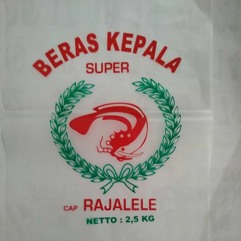 Plastik beras kepala rajalele super 2.5kg dan 3kg  (100lbr)