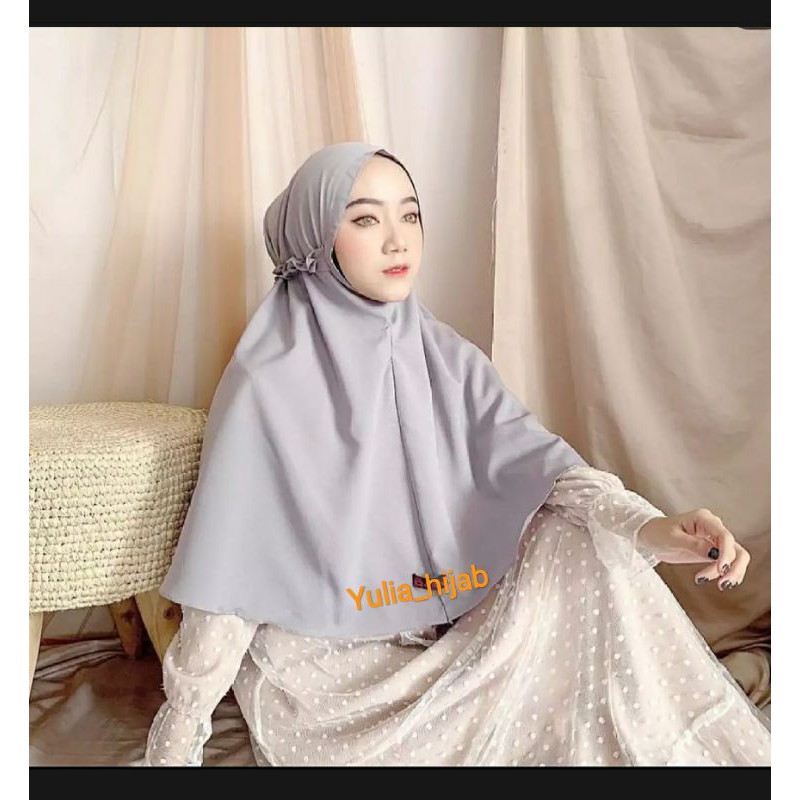 Jilbab bergo Maryam kriwil aulia diamond / bergo tali non pet Hijab