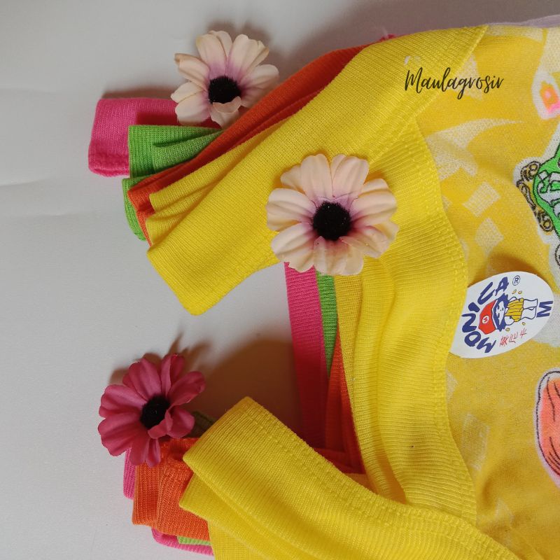 Lusinan 12 PCS Singlet Anak Perempuan Motif Sofia Murah