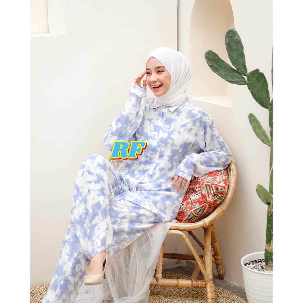 Setelan rayon premium / daily one set pajamas / setelan wanita