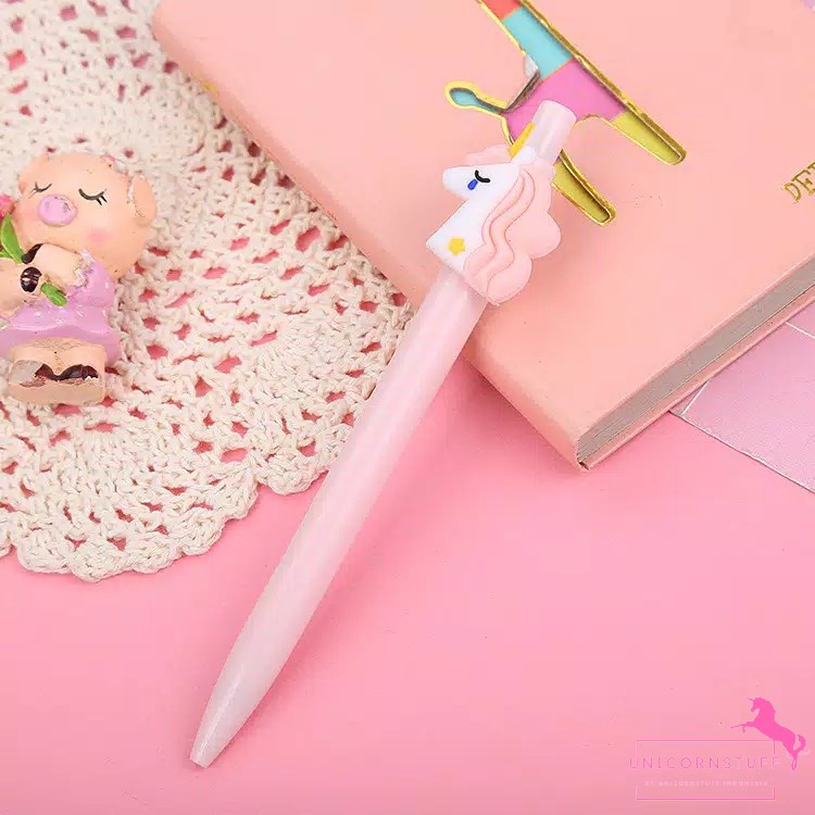 Bolpoin Unicorn Bolpoin Mekanik Pulpen Unicorn Pena Anak Sekolah Cewek