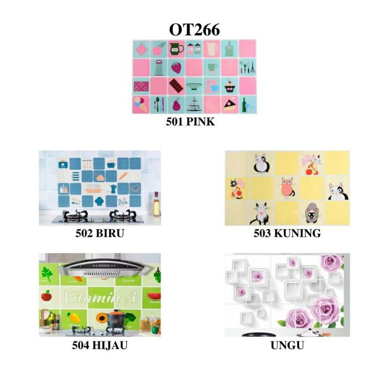 Stiker Dapur Anti Air dan Minyak