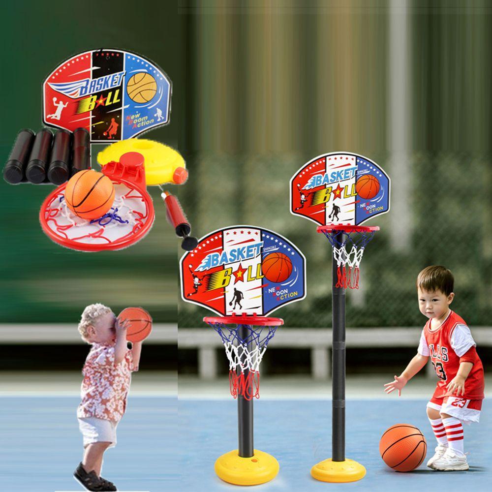 Set Bermain Basket Nanas Mini Mainan Permainan Halaman Indoor Olahraga Luar Ruangan Adjustable Stand