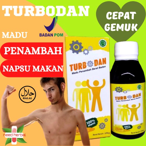 Madu Gemuk Badan 175 Gr Penambah Nafsu Makan Dewasa BPOM TURBODAN Busui Aman