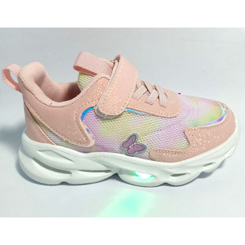 LED Terbaru Sepatu Anak Dans -Lila (Rose) (TK)-1