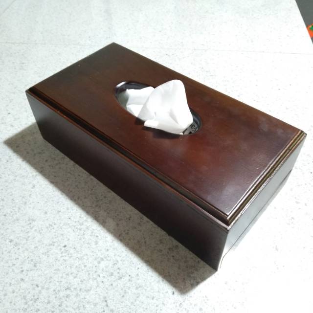 Walnut Tissue Box / Kotak Tisu Kayu / Tempat Tissue / Tissue Box Kayu