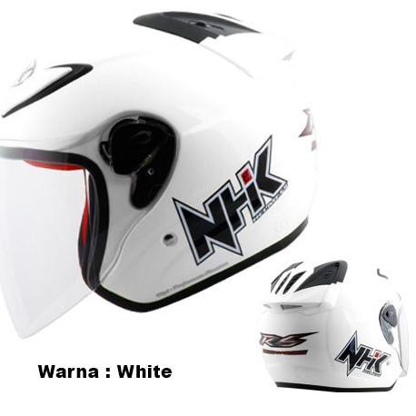 n-748 HELM NHK R6 SOLID 9 PILIHAN WARNA HALF FACE / NHK R 6 ,,..,,.,,