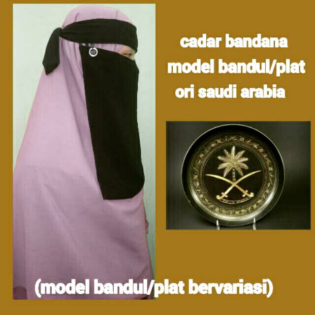 Cadar bandana plat original saudi