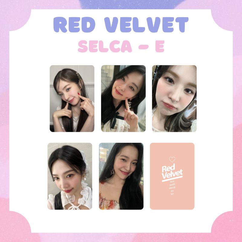 [RED VELVET] PHOTOCARD SELCA RED VELVET IRENE SEULGI WENDY JOY YERI ‼️ BACA DESKRIPSI ‼️