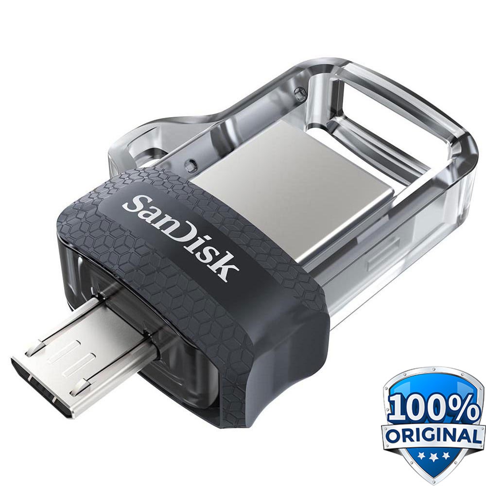 Sandisk Ultra Dual OTG Flash Drive M3.0 64GB - SDDD3-64G - Black