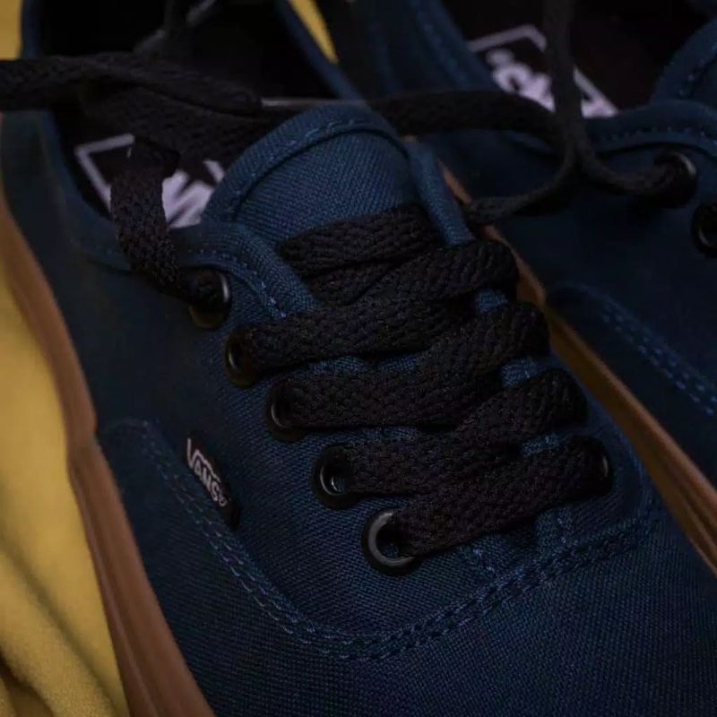 [COD] GRADE ORIGINAL! Sepatu Vans Authentic Sol Gum - Abu, Hitam, Putih, Maroon, Navy (Free Box)