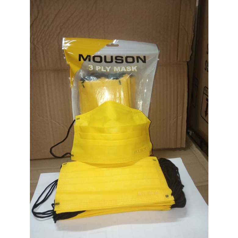 Masker EARLOOP 3 Ply Mouson / 3PLY MOUSON PREMIUM MASKER - isi 50 Pcs