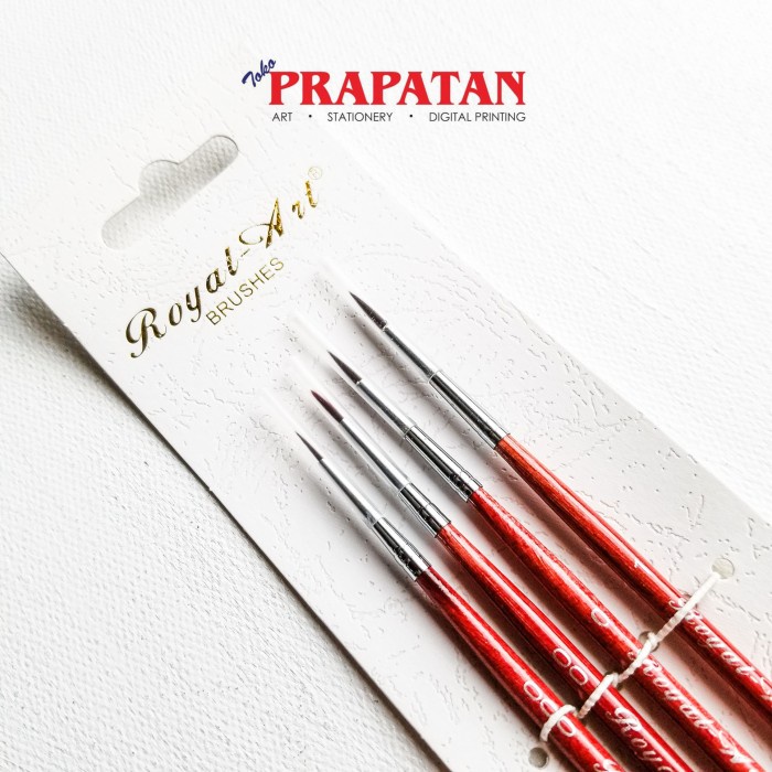 

Kuas Lukis Royal Art 7514 Handmade set 4pcs RTO27