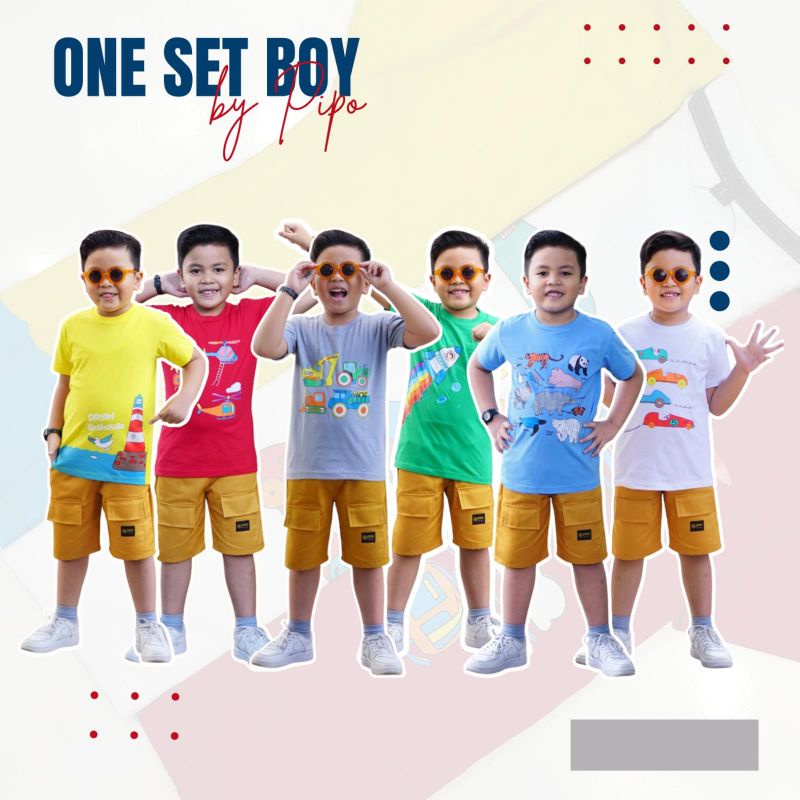 Stelan Pendek Anak Keren Pipo Kidswear