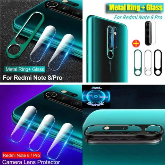 Pelindung kamera xiaomi redmi note 8 pro ring protector + screen