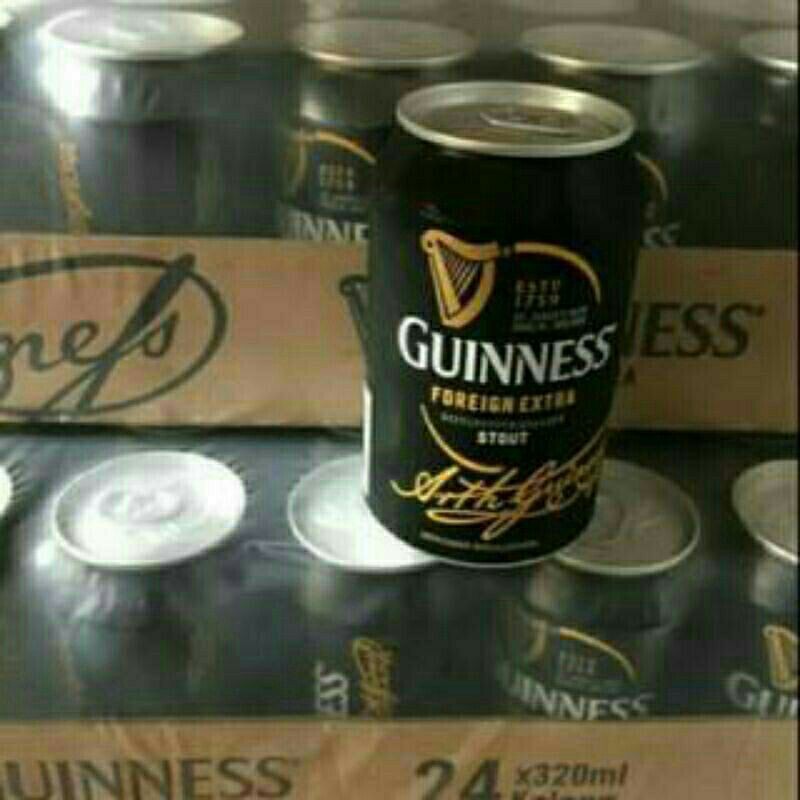 

Bir Guiness kaleng perkarton isi 24 kaleng