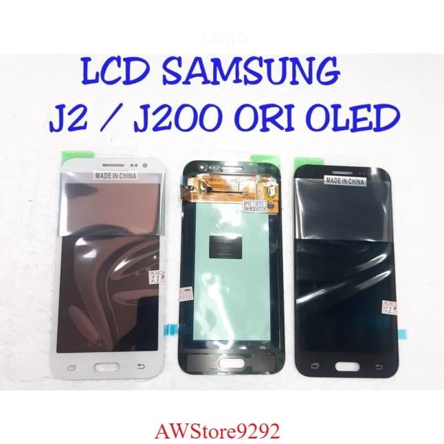 Layar Sentuh LCD TS Touchscreen Fullset Samsung J2 J200 OLED BLACK