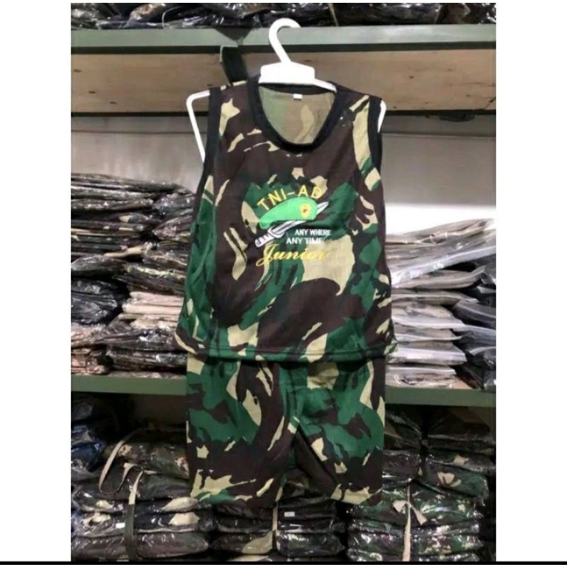 KAOS SINGLET INDONESIA ARMY/KAOS SINGLET TNI/KAOS LORENG SINGLET