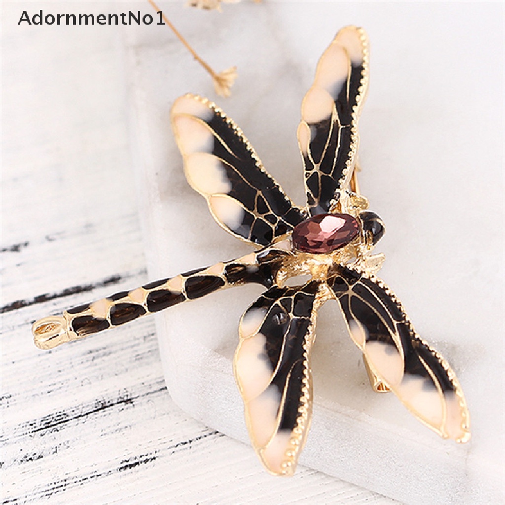 [AdornmentNo1] Charm Rhinestone Enamel Dragonfly Animal Brooch Pin Women Gift Jewelry [new]