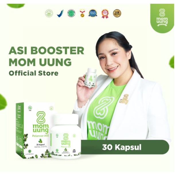 MOOM UUNG ASI Kelorcap Momuung Booster Asi Pelancar ASI Kemasan Baru Halal BPOM Almom Mamabear Almona Mamabear