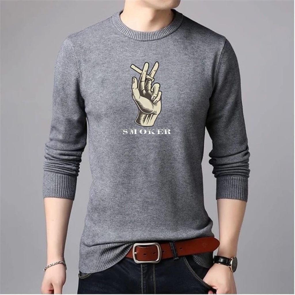 COD/ARPIOSSHOP - BAJU SMOKER - SWEATSHIRT PRIA / SWEATER KEREN MODEL KEKINIAN