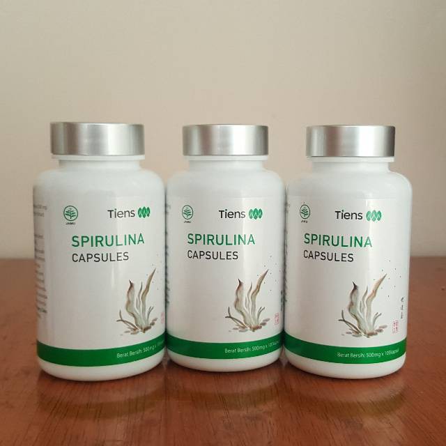 Jual Tiens Tianshi Spirulina 100 capsules FREE KUAS