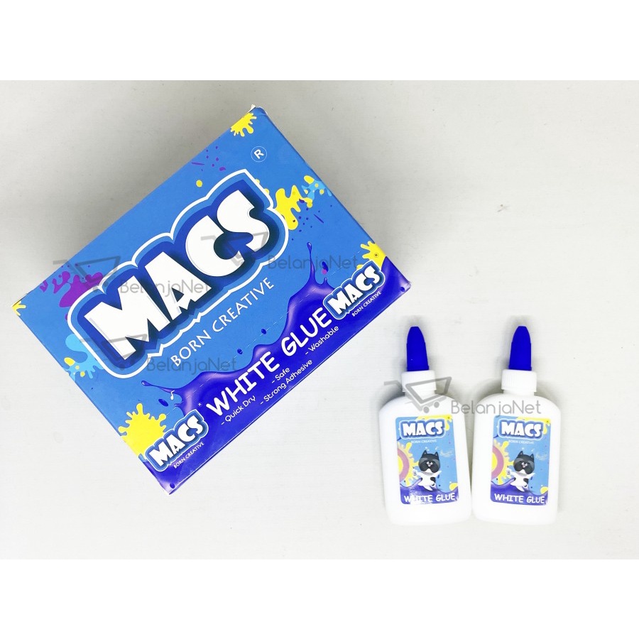 Lem Cair Putih Macs | Macs White Glue 60 ml