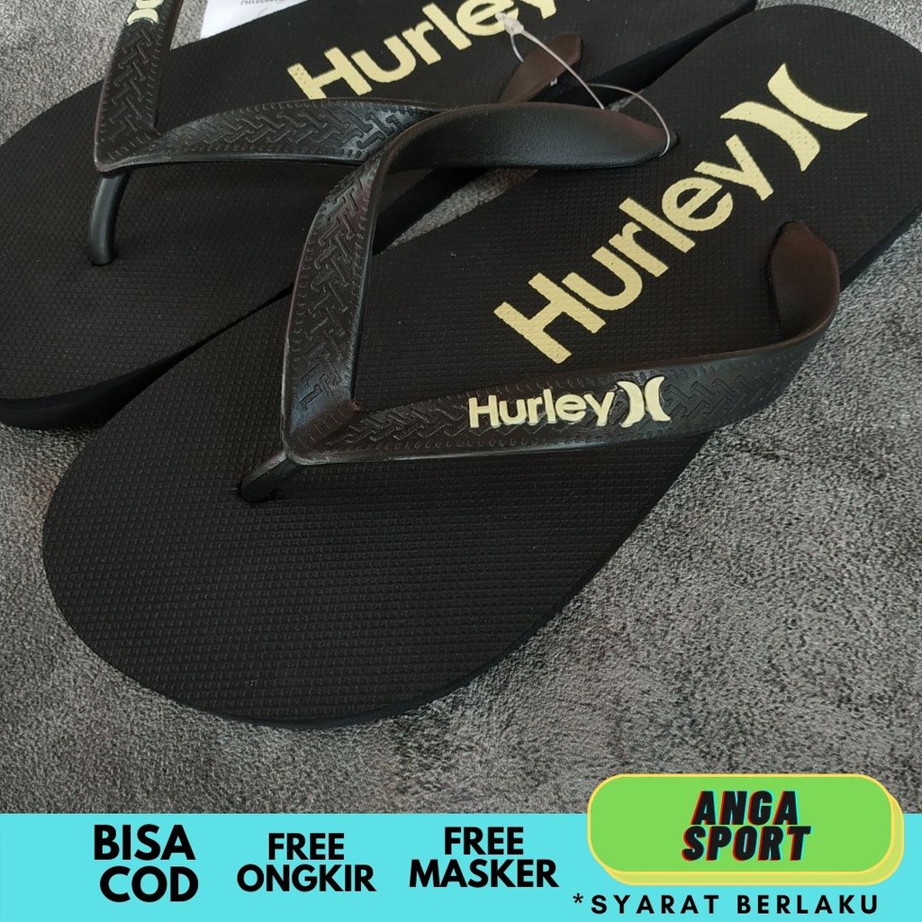 SANDAL JEPIT PRIA HURLEY / SENDAL COWOK JEPIT DISTRO KEREN / SANDAL KASUAL KEKINIAN PREMIUM